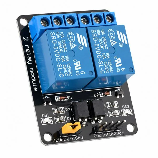 2-channel-5v-relay-module-optocoupler-3-3v-5v-front-view