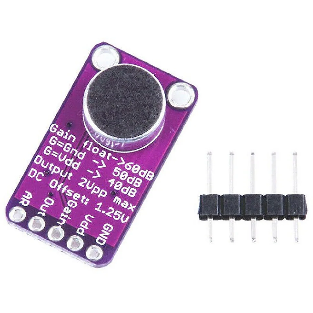 MAX9814 Electret Microphone Amplifier Module